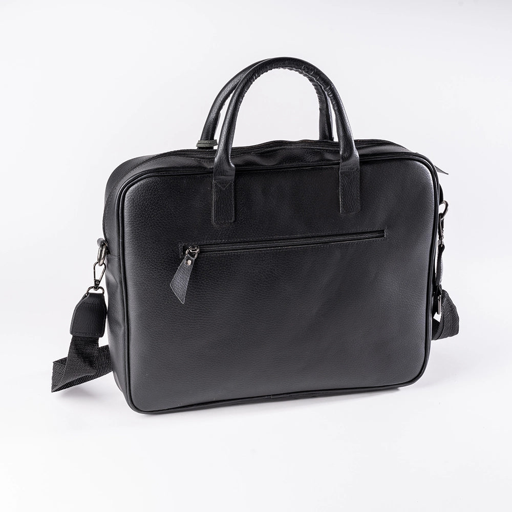 Sac PC Artisanal – Simili Cuir & Fibre Tressée