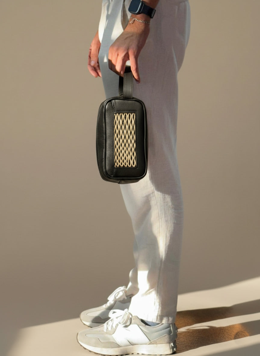 Coffret Cadeau Artisanal – Trousse Voyage + Porte-carte + Porte-clé